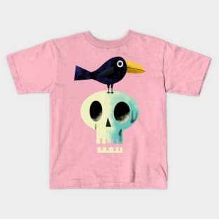 A Crow and a Skull Kids T-Shirt